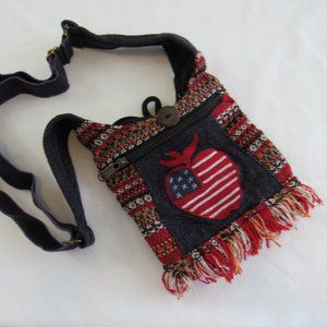 The Collection Royal Women's Small Crossbody Bag Purse Patriotic Stars Stripes